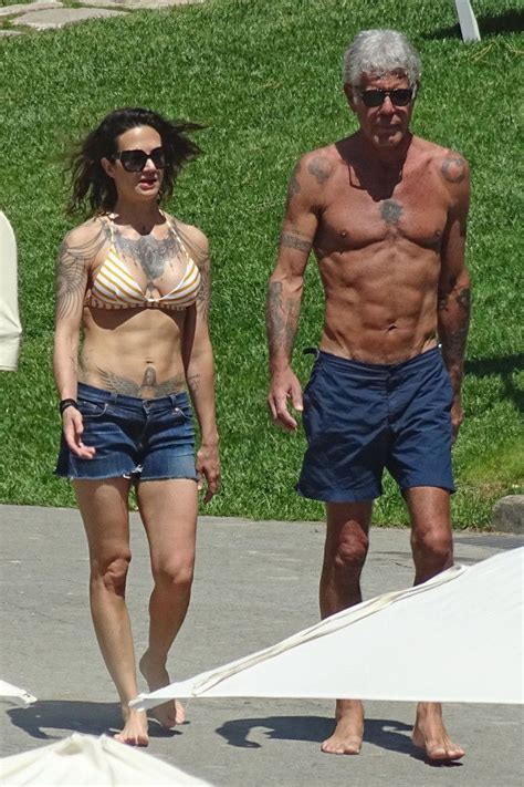 Anthony Bourdain and Asia Argento are ripped | Page Six Anthony Bourdain Girlfriend, Anthony ...