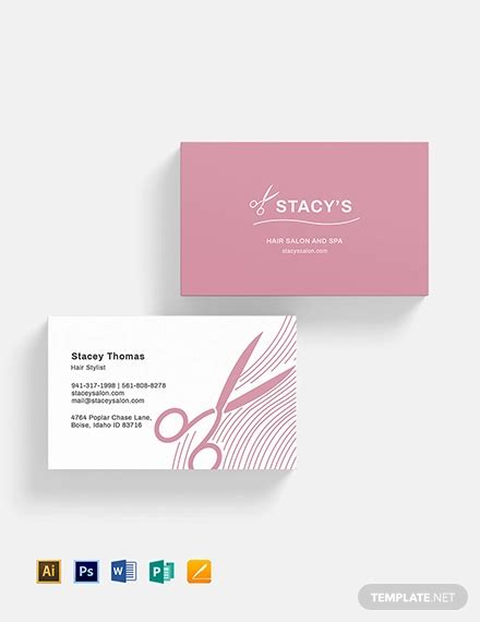 Hair Stylist Business Card - 19+ Examples, Word, Pages, Photoshop