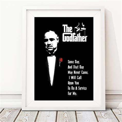 The Godfather, Movie Quotes, Memorable Quotes, Poster - Etsy