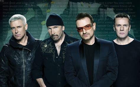 Wallpaper : text, Gentleman, band, Music Artist, U2, look, computer wallpaper, facial hair ...