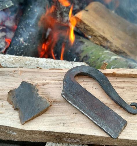 Flint and steel fire starter kit | Etsy