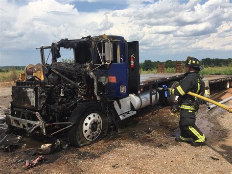 Video: Semi-truck destroyed by flames behind business – Guthrie News Page