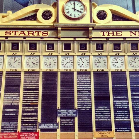 Old train timetable from Sydney Central Station at Powerhouse Museum | Train timetable, Vintage ...