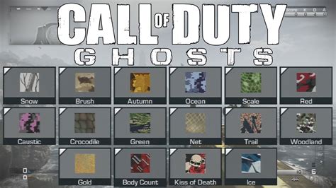 Unlock All Gun Camo [Call of Duty: Ghosts] (Tips & Tricks) - YouTube