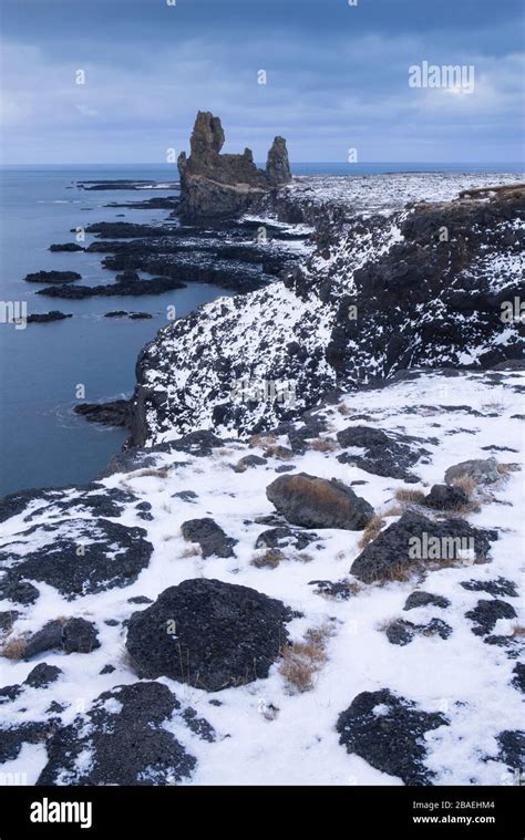 The Snaefellsnes Peninsula, Iceland in Winter conditions Stock Photo ...