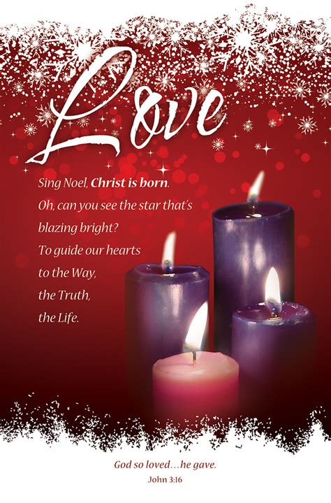 Love Advent Week 4 Regular Size Bulletin - Pack of | Cokesbury