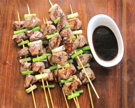 Japanese Beef and Green Onion Skewers (Yakitori) | Recipe | Japanese beef, Beef, Yakitori recipe