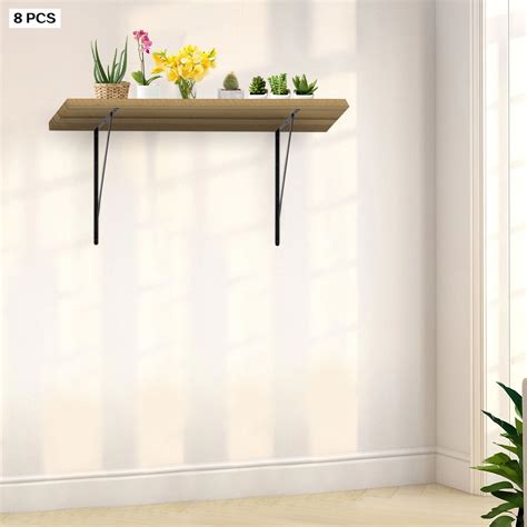 Modern Shelf Brackets 20" x 11.8" Metal Wall Mount Shelves Supporter ...