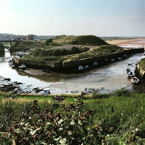 Seaton Sluice harbour, just north of Whitley Bay and outside of ...