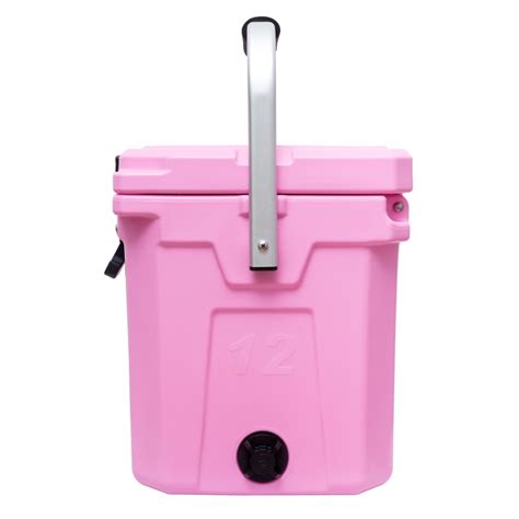 CAMP-ZERO 12 - 12.6 Qt. Premium Cooler with Molded-In Cup Holders | Pink