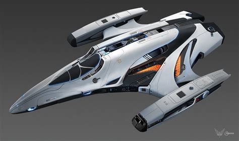 Futuristic Spaceship Design