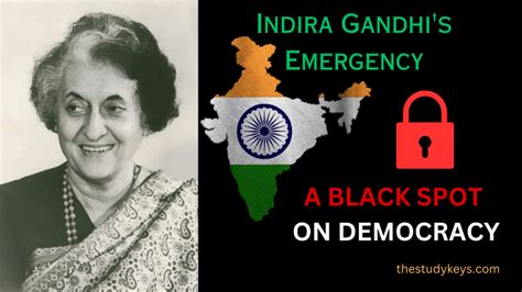 Indira Gandhi's Emergency | Dark Days of Free India - thestudykeys