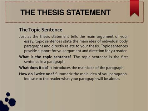 Thesis statement