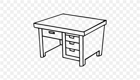 Desk Coloring Book Drawing Office Table, PNG, 600x470px, Desk, Area, Black And White, Color ...