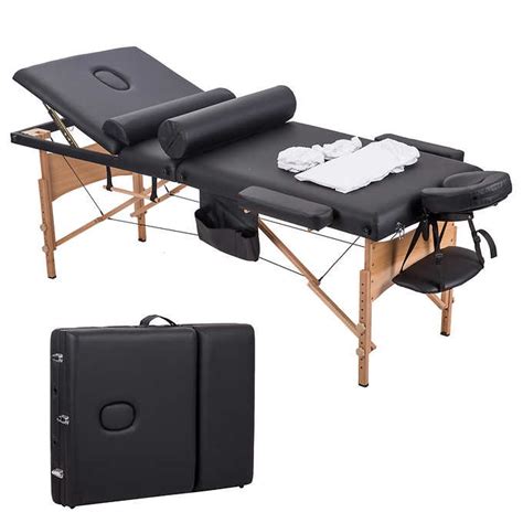 Massage Table (3 Folds) – Adjustable & Portable - Massage Chairs and ...