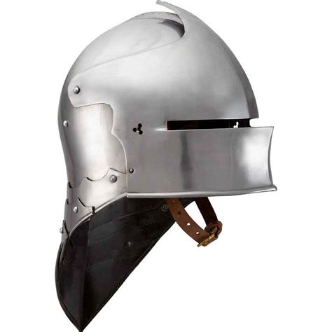 German Sallet Helmet - Polished - HW-700024 - Medieval Collectibles