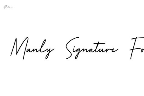 Manly Signature Font - Free Font Download