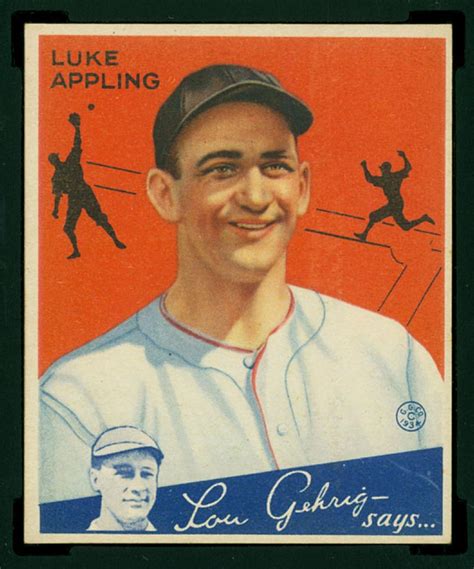 BMW Sportscards | Luke Appling #27 | 1934 Goudey Baseball