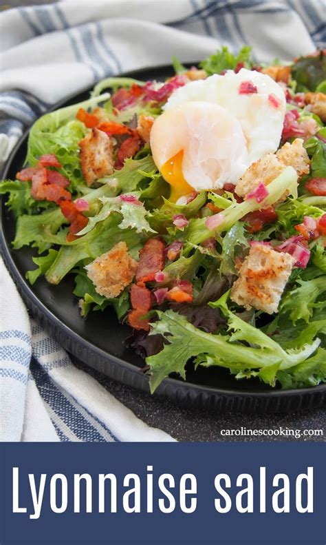 Lyonnaise salad (salade Lyonnaise) - Caroline's Cooking