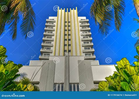 Art Deco Hotel - Miami Beach, Florida Stock Photo - Image of style, outdoors: 117916674