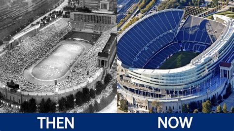 NFL Stadiums Then and Now - YouTube