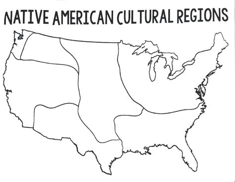 Map Of Native American Cultural Regions