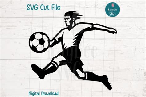 Soccer Player SVG Cut File Graphic by kaybeesvgs · Creative Fabrica