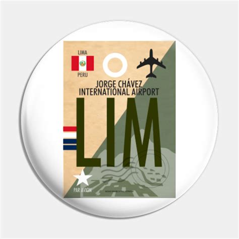 LIMA PERU AIRPORT CODE BAGGAGE TAG LIM Airport Code Baggage Tag T-Shirt ...