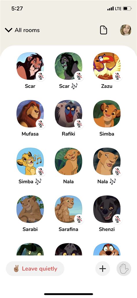 Lion King Characters Names List