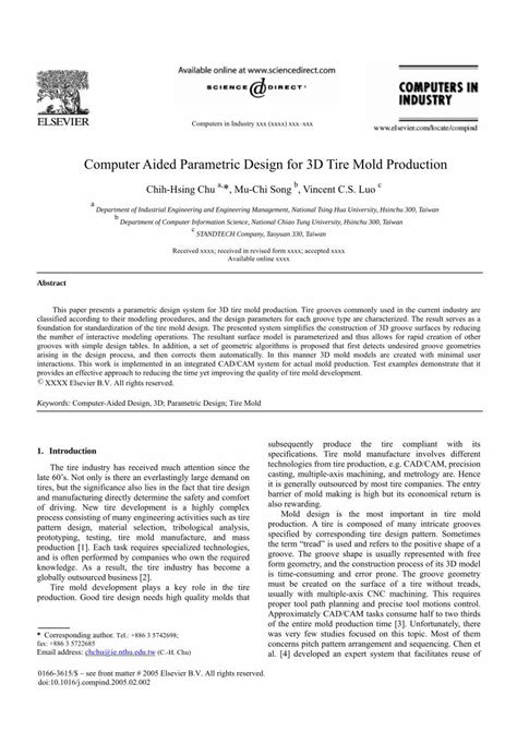 (PDF) Design for 3D Tire Mold - DOKUMEN.TIPS