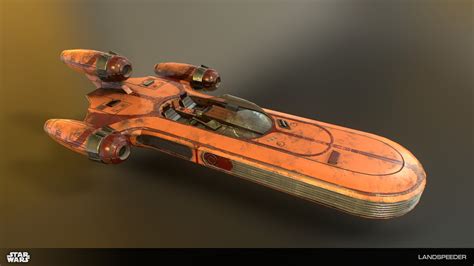 ArtStation - X-34 Landspeeder (Star Wars) | Resources