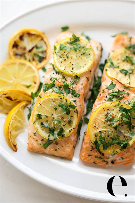 Easy Baked Lemon Garlic Salmon Recipe | Elizabeth Rider