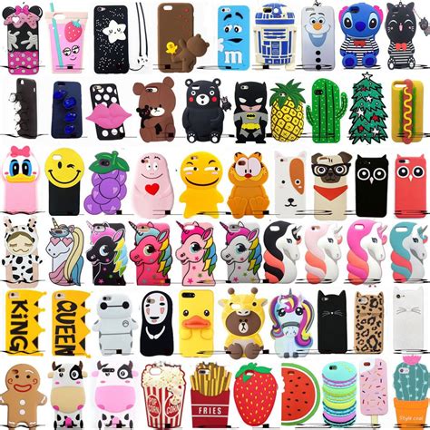 For iPhone 6/6Plus 6s/6sPlus Hot 3D Cartoon Soft Silicone Phone Case ...