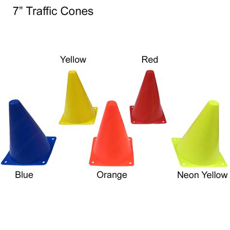 Traffic Safety Cones | 7" | 18" | 28" | Reflective Collars