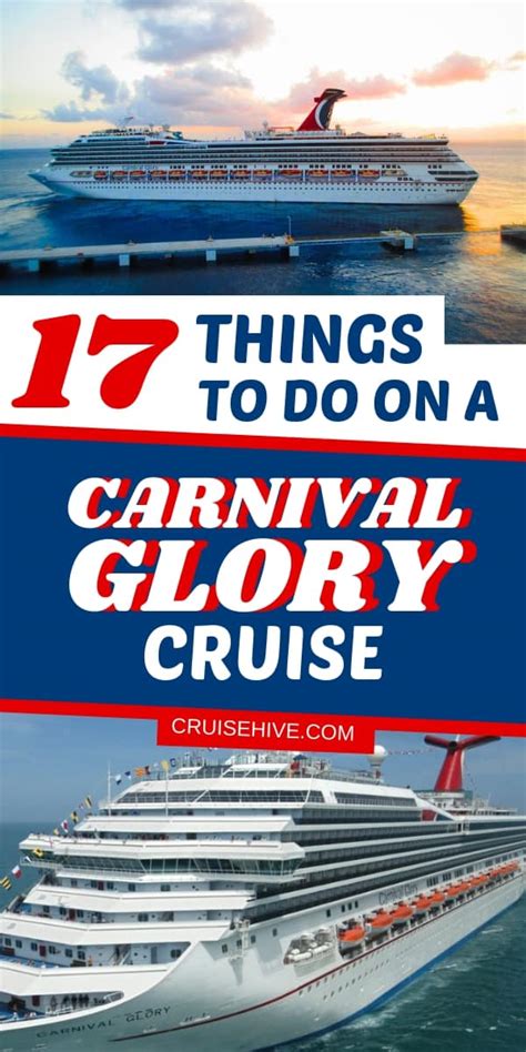 17 Things to Do on the Carnival Glory Cruise Ship