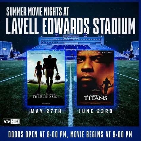 Movie Night at LaVell Edwards Stadium - Remember the Titans - Free Admission, Lavell Edwards ...