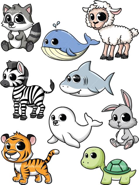 Animal Characters Clip Art Bundle - 334+ SVG PNG EPS DXF File - Free ...