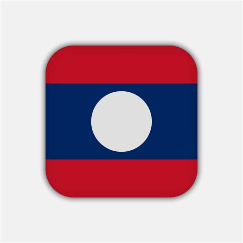 Laos flag, official colors. Vector illustration. 10942207 Vector Art at Vecteezy