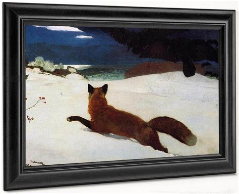 Fox By Hunt By Winslow Homer Print, Canvas Art, Framed Print. – Truly Art