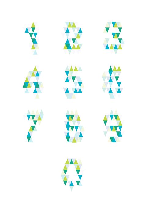 Triangle font - experiment on Behance