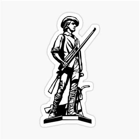 "Minuteman" Sticker for Sale by robotjosh18 | Redbubble