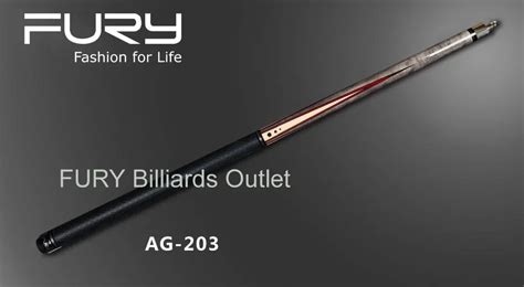 Fury Pool Cue Model AG 203 100% Straight Pool Cue Maple Wood+PU leather wrap-in Snooker ...