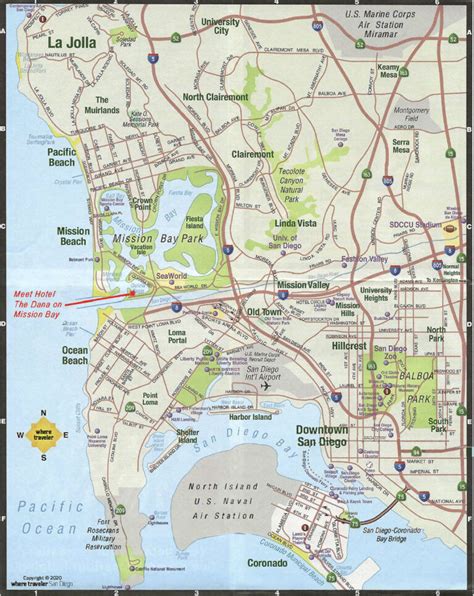 San Diego City Map - San Diego