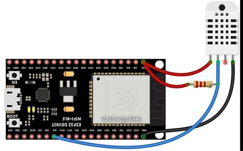 ESP32 With DHT11/ DHT22 Humidity & Temperature Sensor