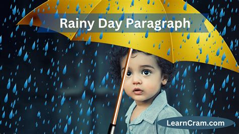 Rainy Day Paragraph | Paragraph On Rainy Day – Learn Cram