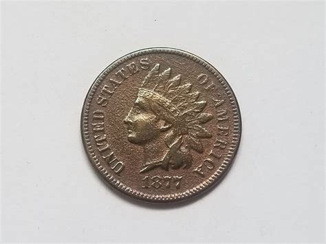 1877 Indian Head Cent Penny high grade key date very rare | Property Room