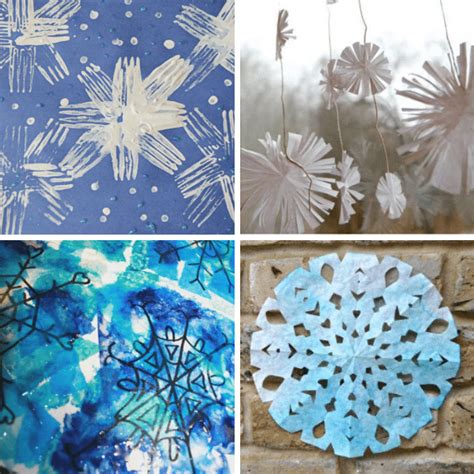 36 Snowflake Art Projects for Kids - Fantastic Fun & Learning