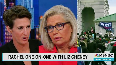 Liz Cheney Tells Maddow She ‘Ran To The Capitol’ After Secretly Listening In To Trump WH Call ...