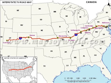 I 70 Interstate Map - Vikki Jerrilee