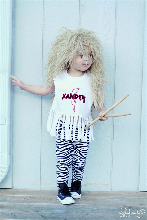 Throw Back Thursday: 80's Hair Band Boy's Halloween Costume - The Makerista